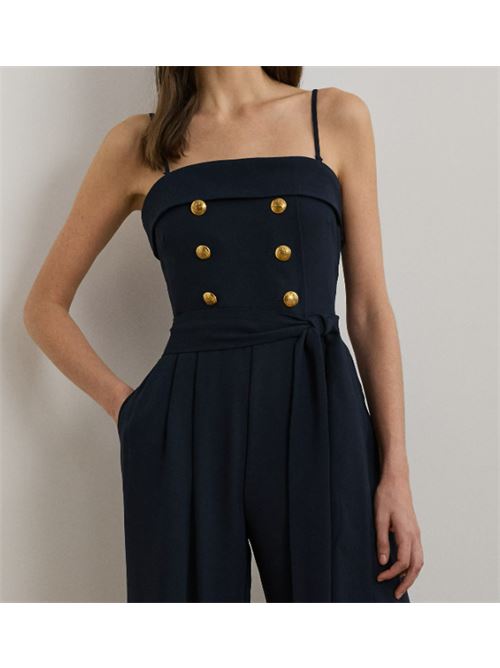 JUMPSUIT IN SATIN AND CREPE LAUREN RALPH LAUREN | 253962765001410 NAVY